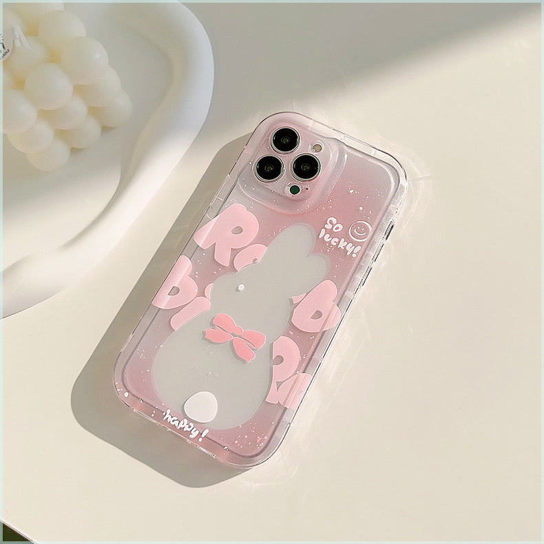 iPhoneケース かわいい キラキラ うさぎ ピンク スマホケース