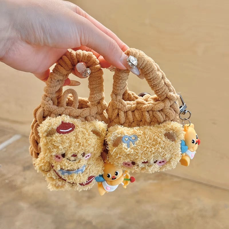 AirPodsケース かわいい 熊 ぬいぐるみ AirPods Proケース