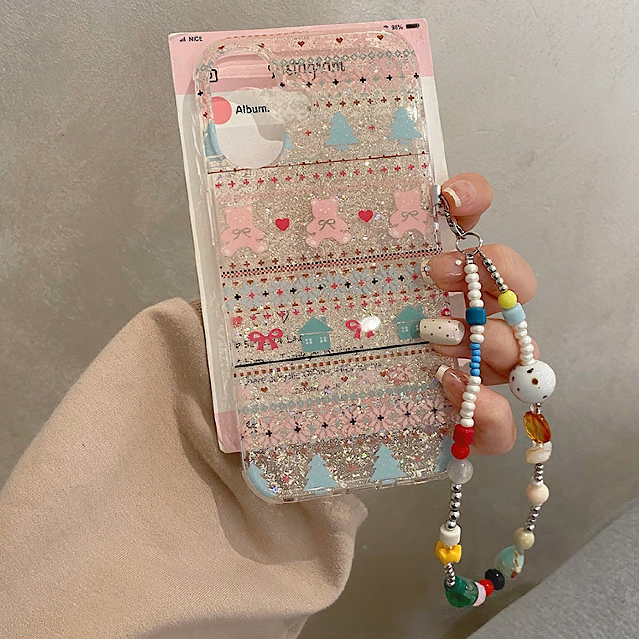 iPhoneケース かわいい カラフル柄 おしゃれ スマホケース