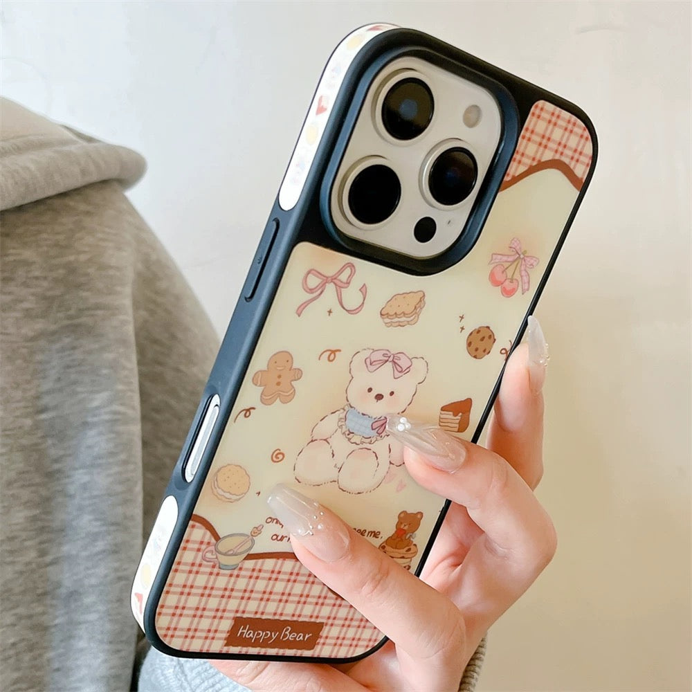 iPhoneケース かわいい ベアー ブラウン スマホケース