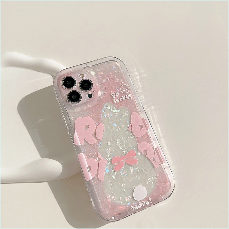 iPhoneケース かわいい キラキラ うさぎ ピンク スマホケース