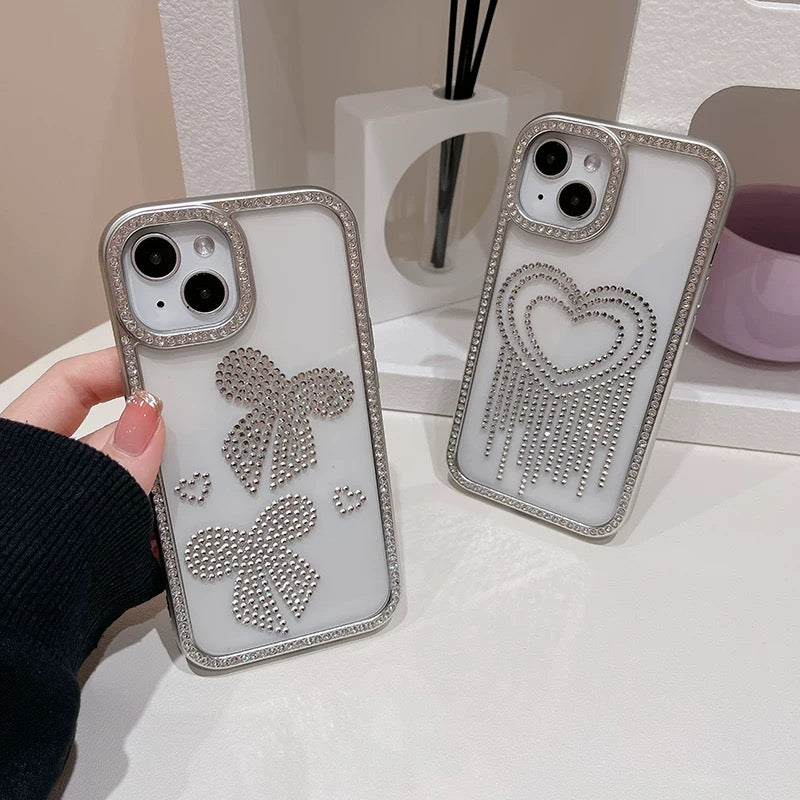 iPhoneケース おしゃれ キラキラ 透明 クリア スマホケース