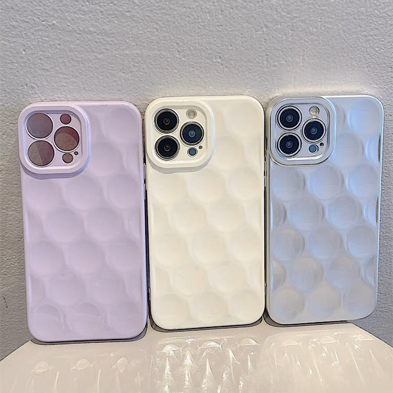 iPhoneケース シンプル 凹凸 単色 スマホケース