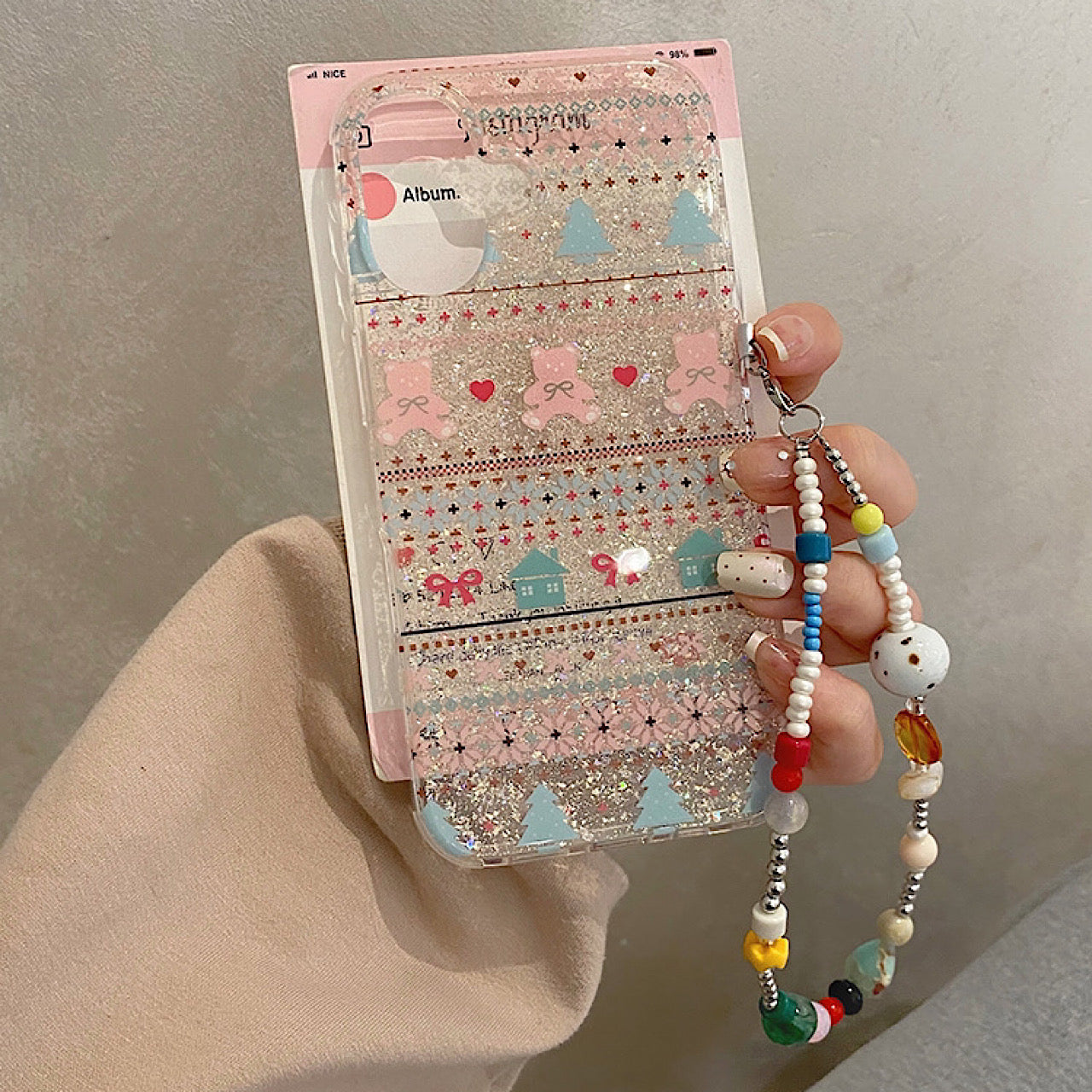 iPhoneケース かわいい カラフル柄 おしゃれ スマホケース