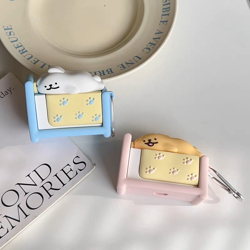 AirPodsケース かわいい 睡眠 子犬 AirPods Proケース