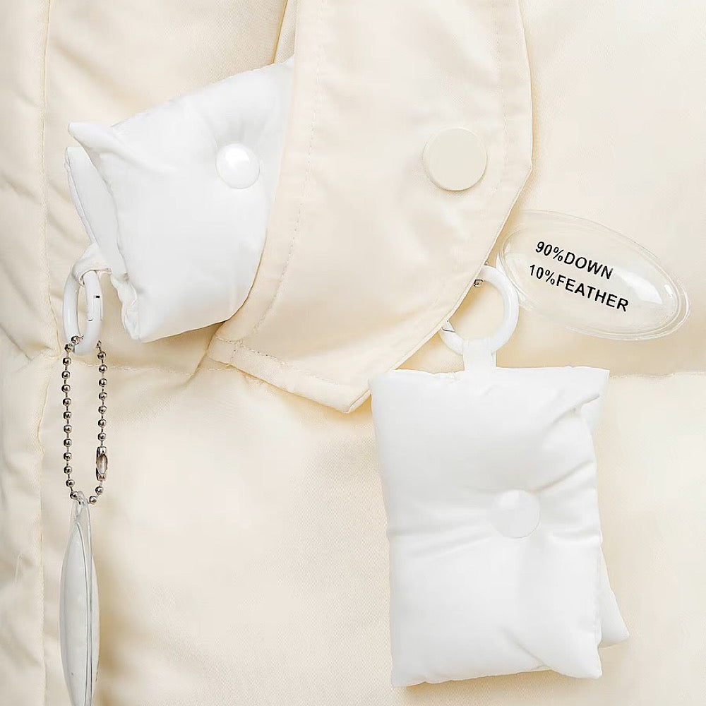 AirPodsケース ホワイト 枕 ふわふわ AirPods proケース