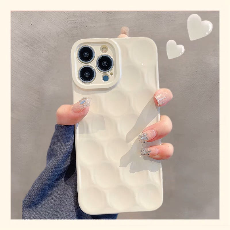 iPhoneケース シンプル 凹凸 単色 スマホケース
