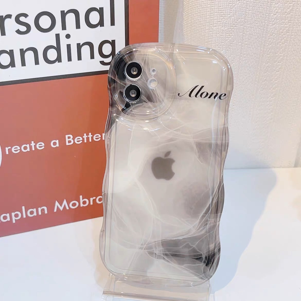 iPhoneケース おしゃれ ブラック 大理石風 スマホケース