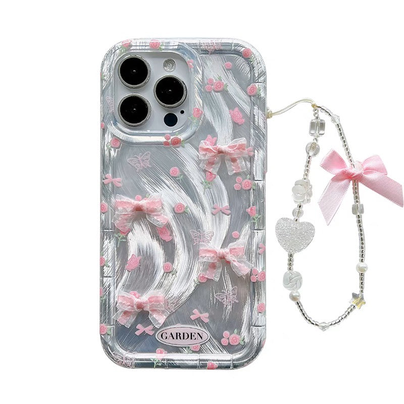 demodee iphone6ケース ピンクリボン demodee iphone6ケース ピンクリボン 即納】pinkリボンミラー