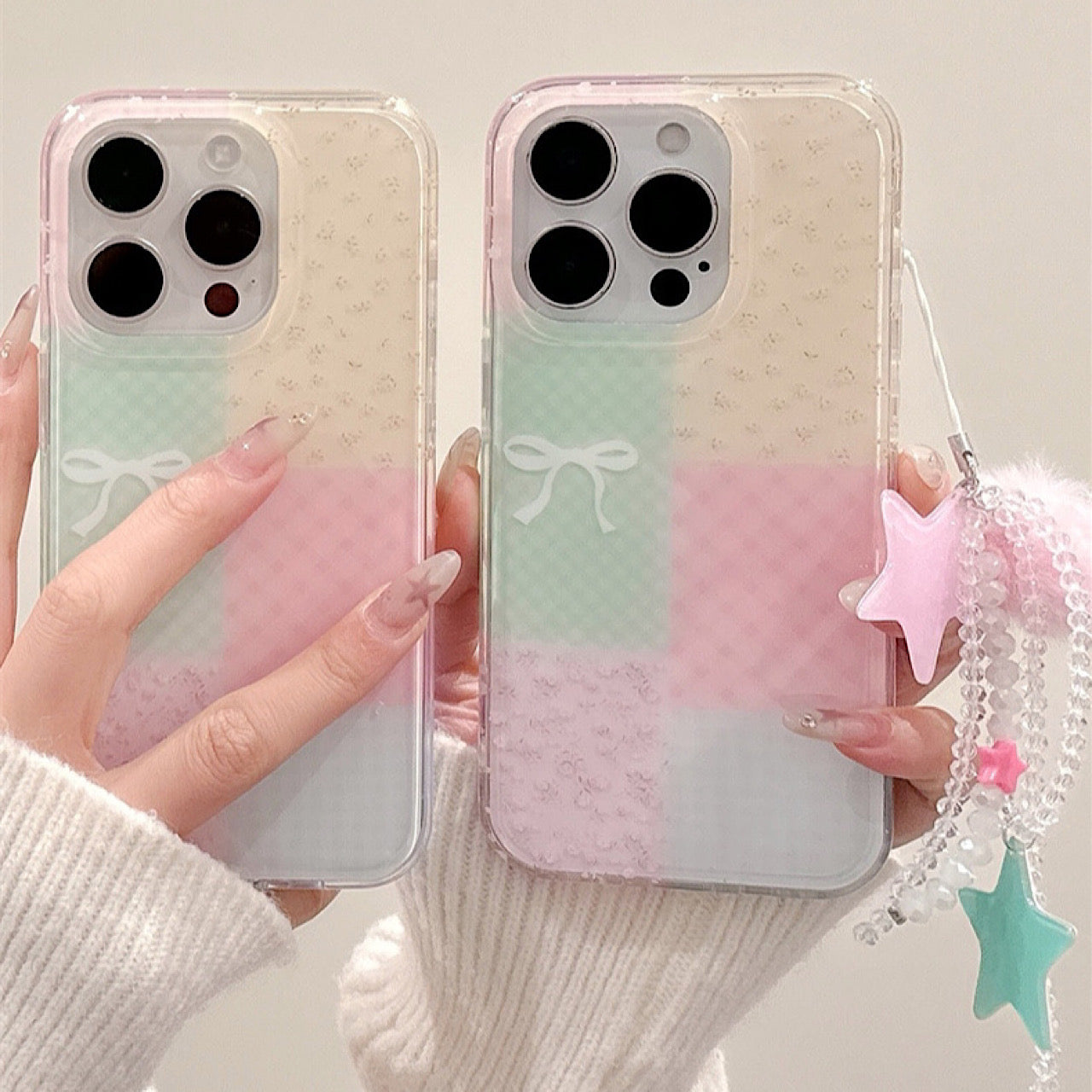 iPhoneケース おしゃれ カラフル リボン シンプル スマホケース