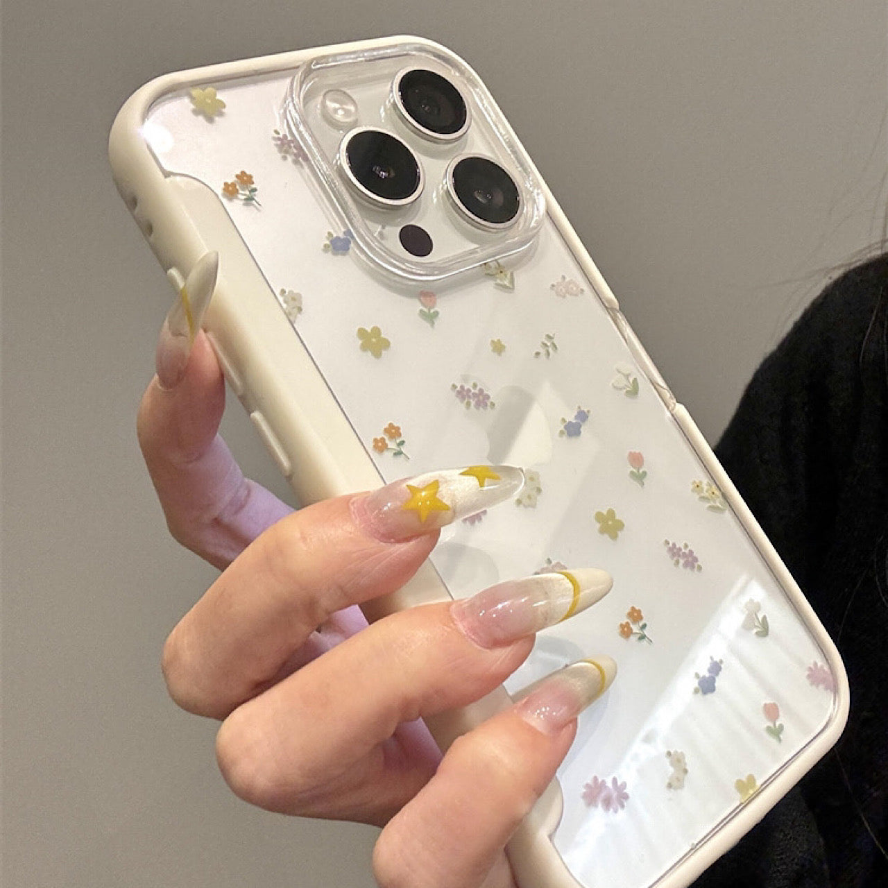 iPhoneケース かわいい アニマル フラワー スタンド付き スマホケース