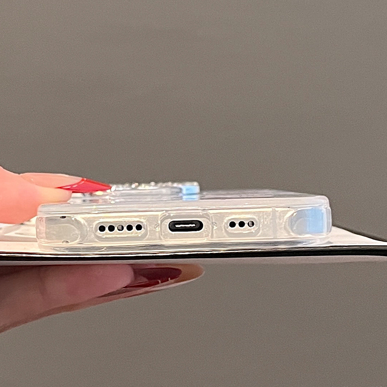 iPhoneケース おしゃれ ブルー フラワー キラキラ カメラ保護付き スマホケース