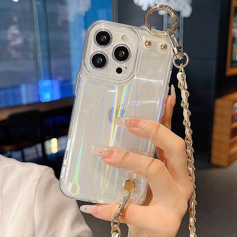 iPhoneケース シンプル 持ち手付き ショルダー ストラップ 韓国  