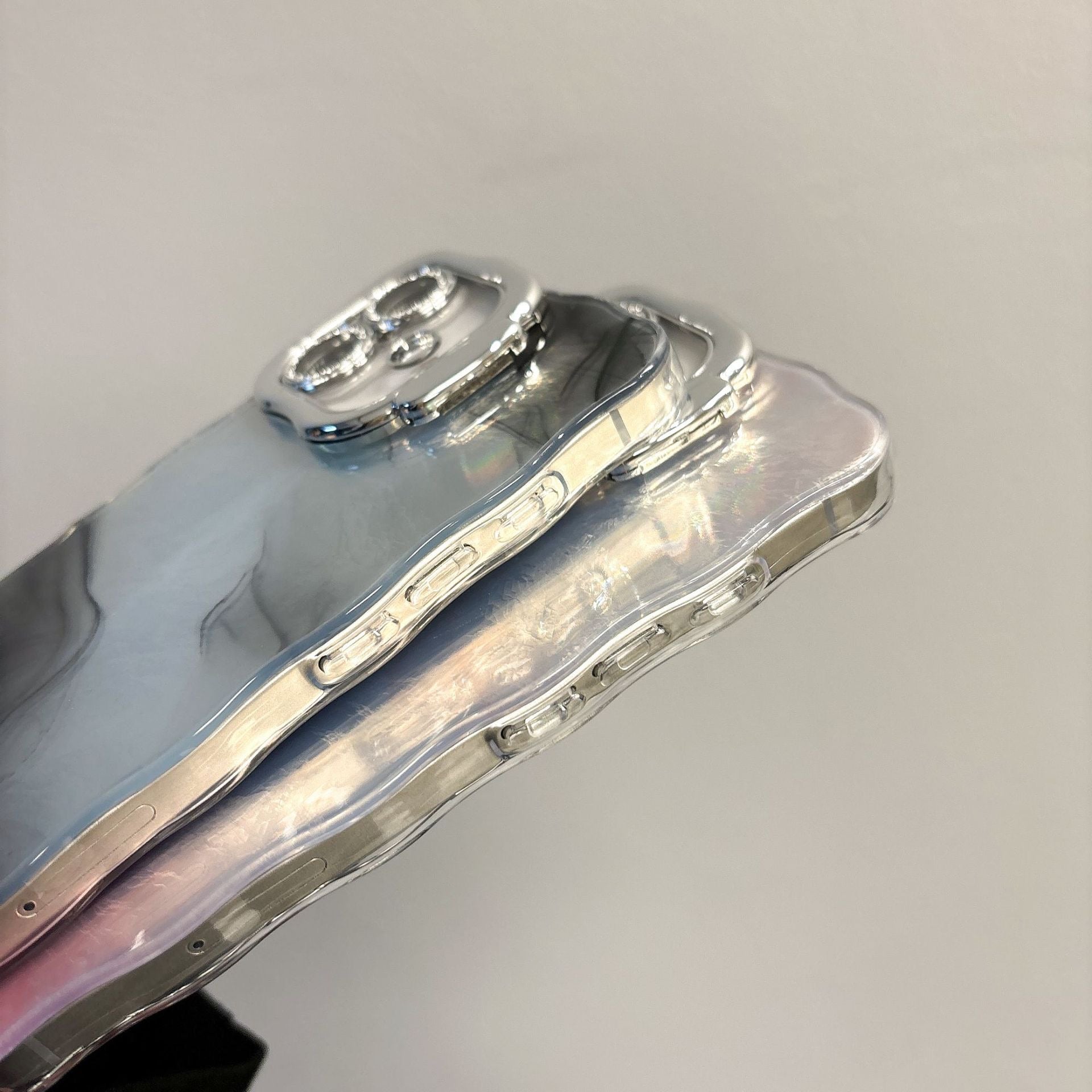 iPhoneケース おしゃれ 大理石風 ダブルカラー スタンド付き スマホケース