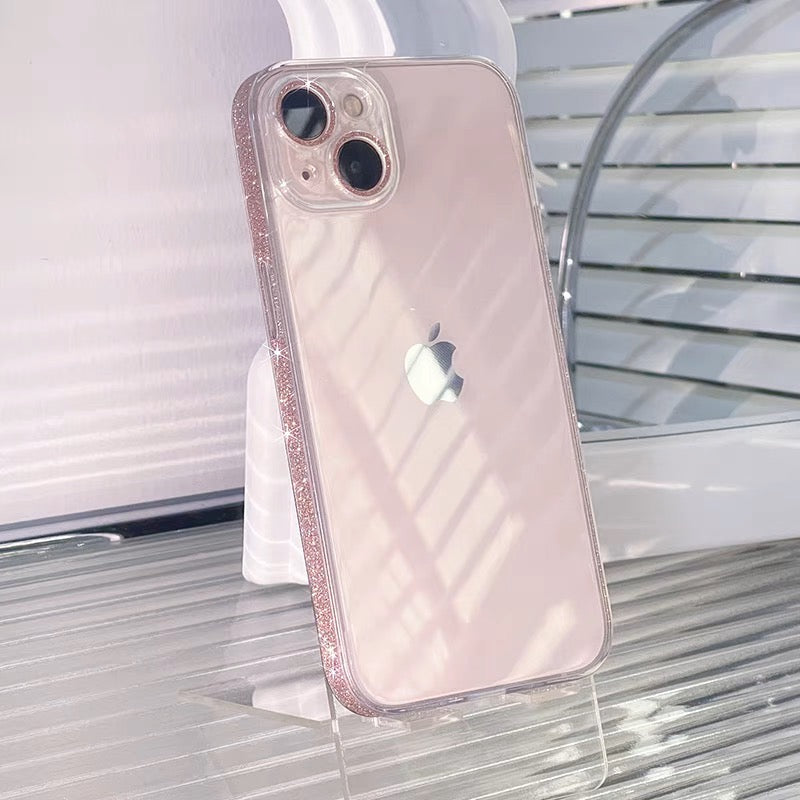 iPhoneケースおしゃれ キラキラ シンプル 透明 クリア スマホケース