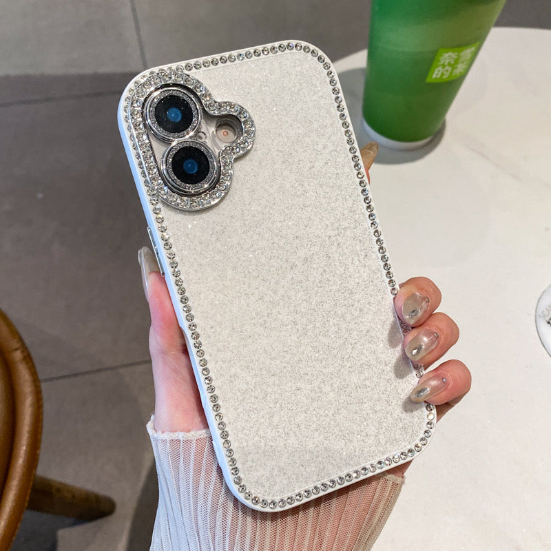 iPhoneケース おしゃれ キラキラ ダイヤモンド 単色 スマホケース