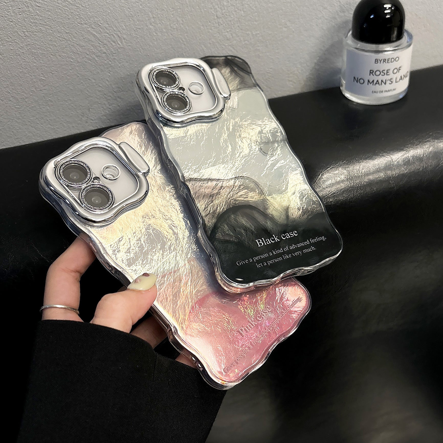 iPhoneケース おしゃれ 大理石風 ダブルカラー スタンド付き スマホケース