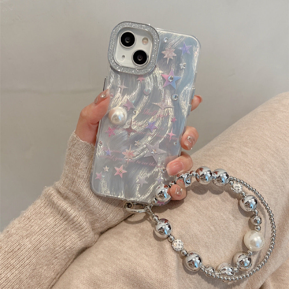 iPhoneケース カラフル スター おしゃれ キラキラ スマホケース