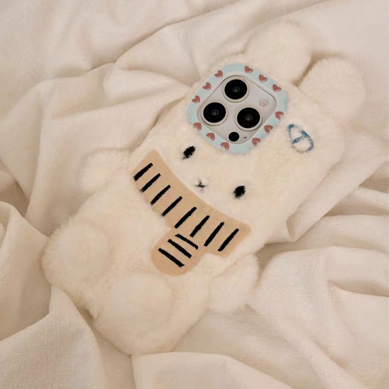 iPhoneケース かわいい うさぎ もふもふ スマホケース