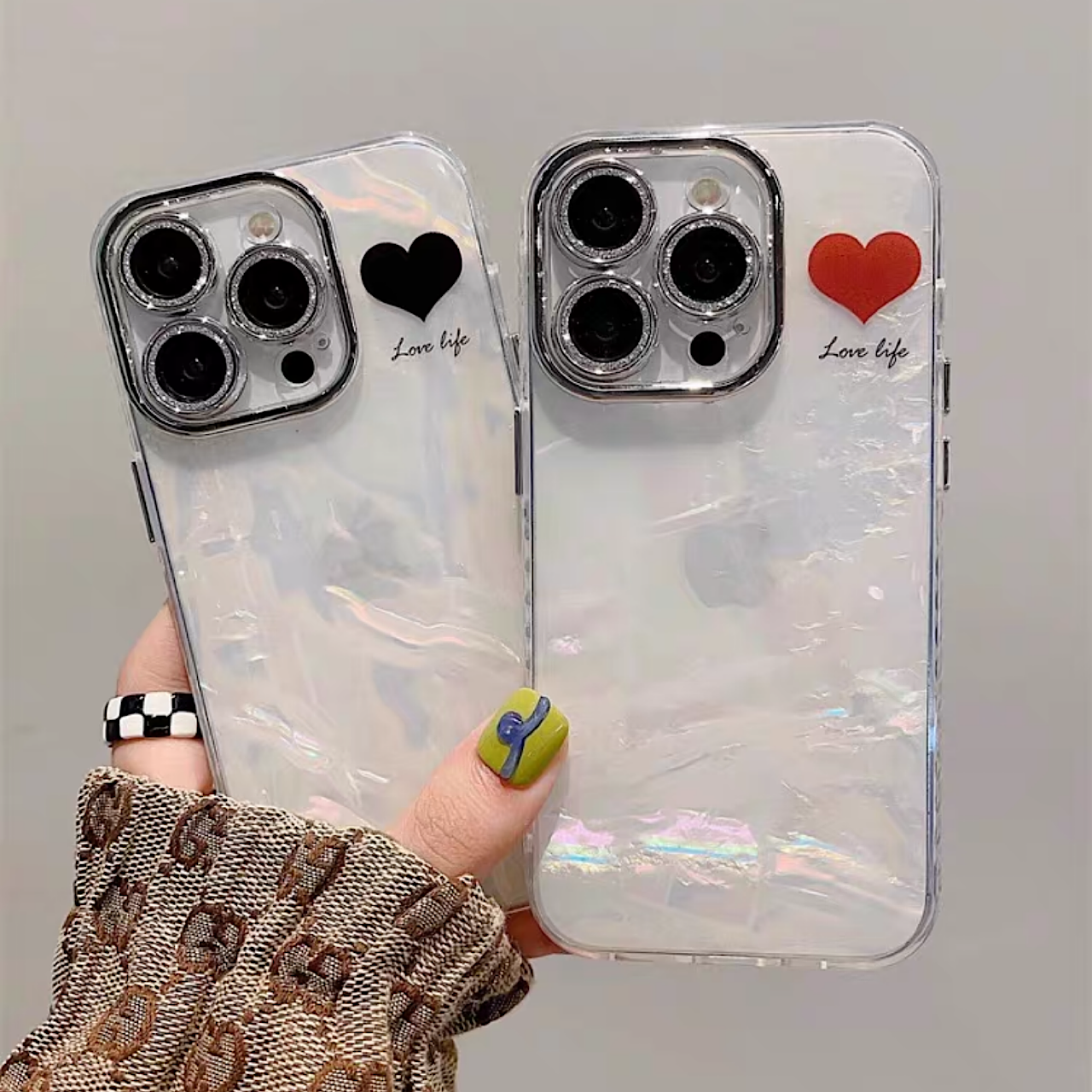 iPhoneケース シンプル ハート おしゃれ スマホケース