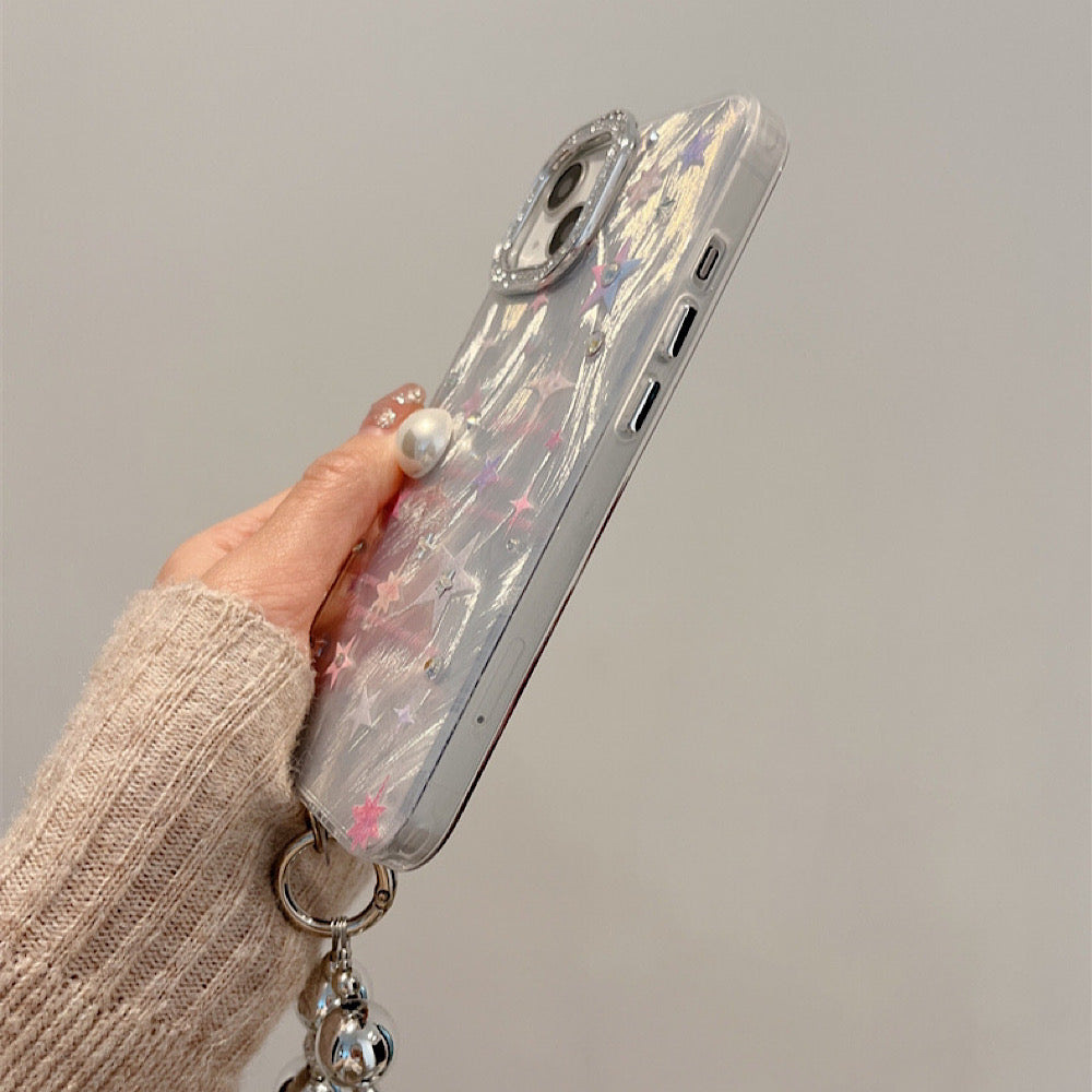 iPhoneケース カラフル スター おしゃれ キラキラ スマホケース