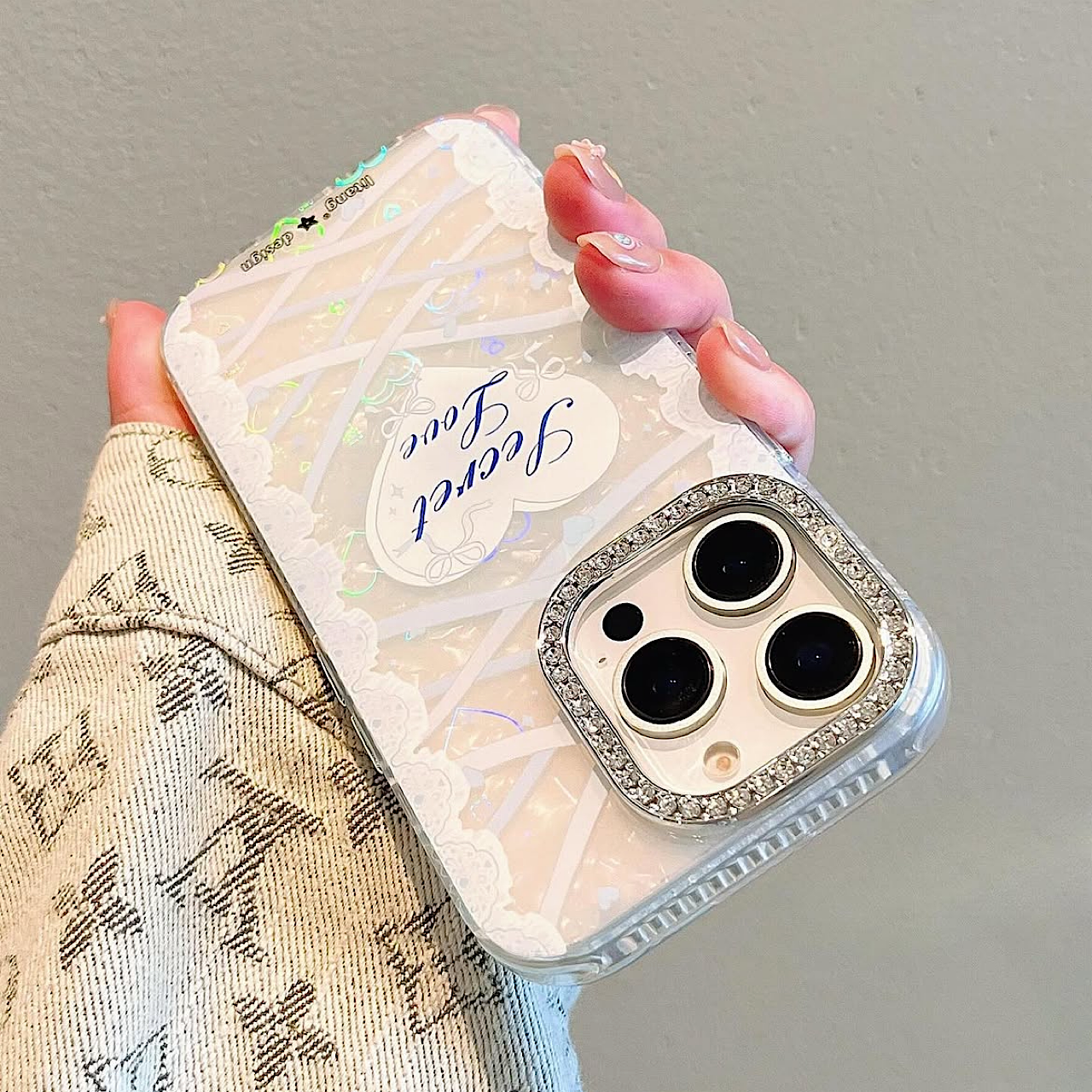 iPhoneケース シークレットラブレース おしゃれ スマホケース