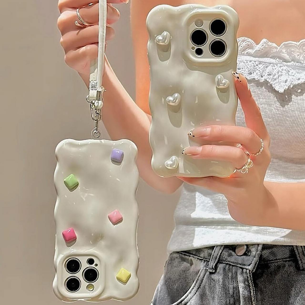 iPhoneケース おしゃれ 立体デザイン キュート スマホケース