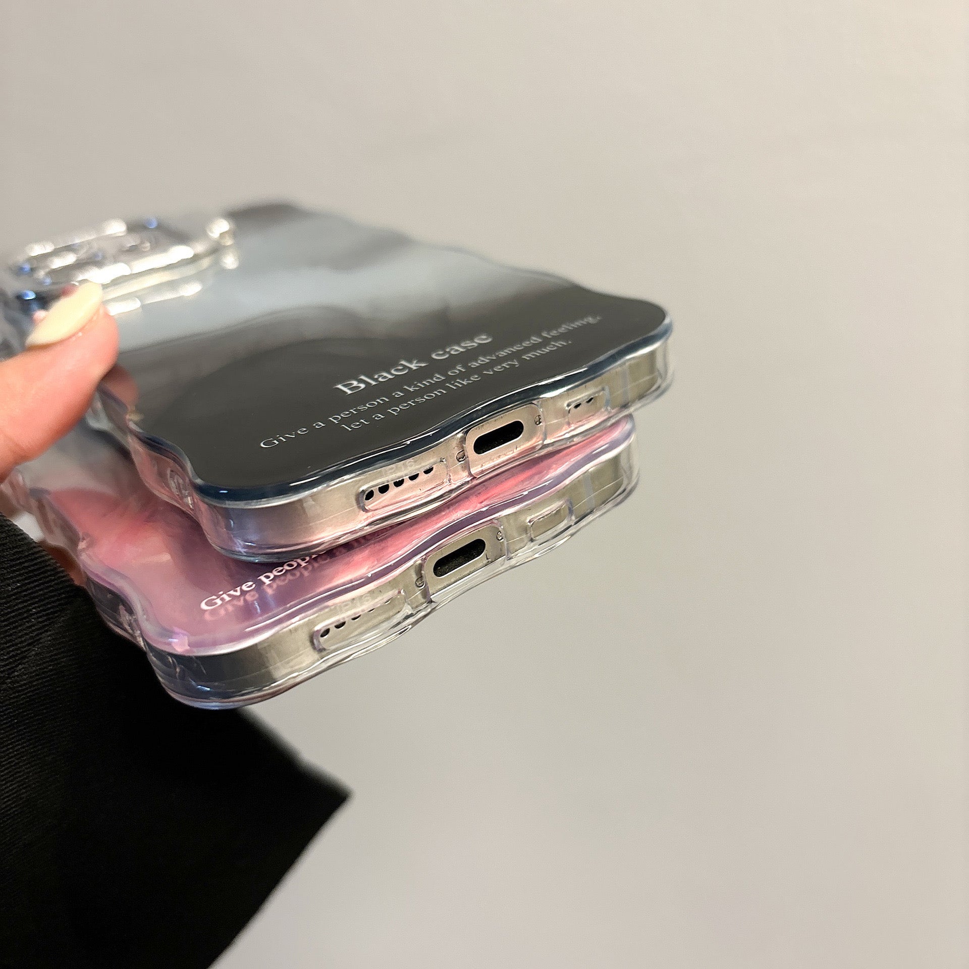 iPhoneケース おしゃれ 大理石風 ダブルカラー スタンド付き スマホケース