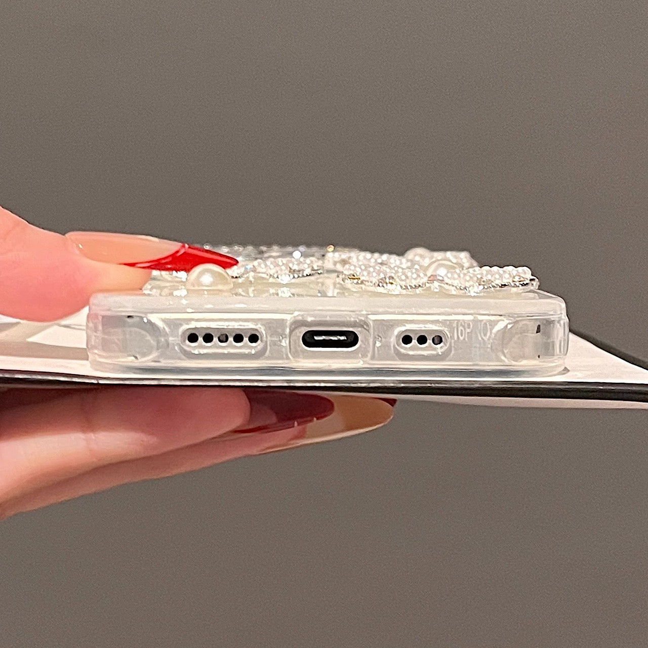 iPhoneケース おしゃれ キラキラ 立体 リボン スマホケース