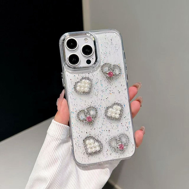 iPhoneケース おしゃれ ハート 蝶々 レディース スマホケース