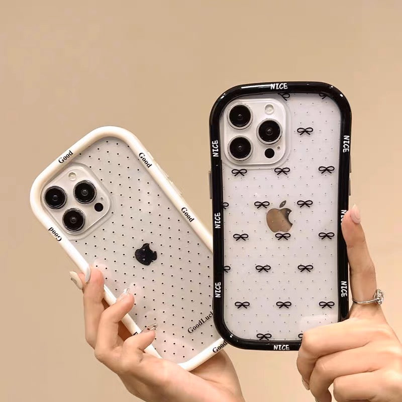 iPhoneケース おしゃれ リボン 単色 スマホケース
