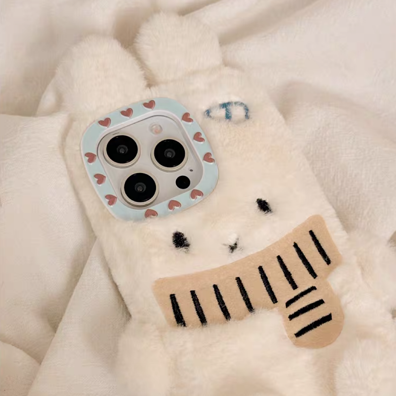 iPhoneケース かわいい うさぎ もふもふ スマホケース