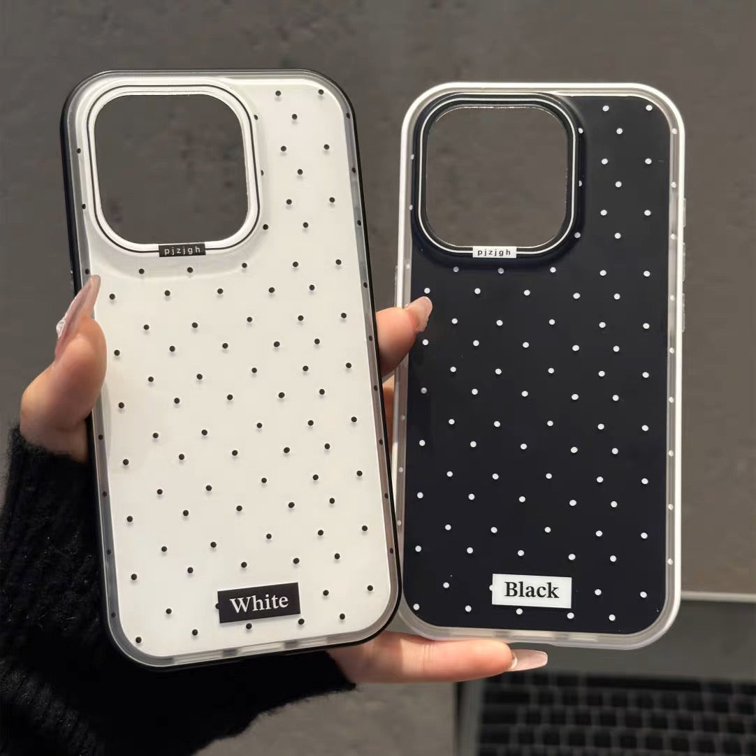 iPhoneケース おしゃれ ブラック×ホワイト スマホケース