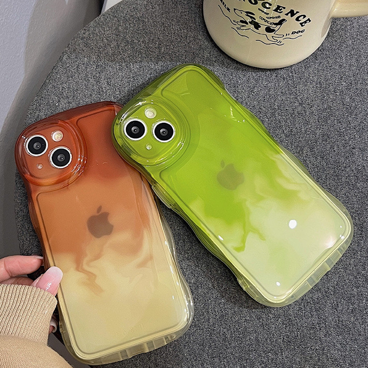 iPhoneケース おしゃれ 抹茶ラテ コーヒー スマホケース