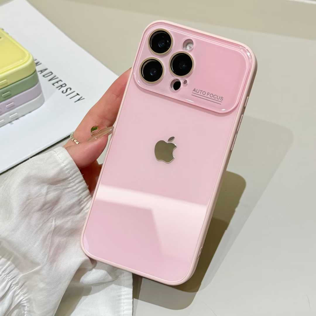 iPhoneケース パステルカラー  カメラ保護付き スマホケース