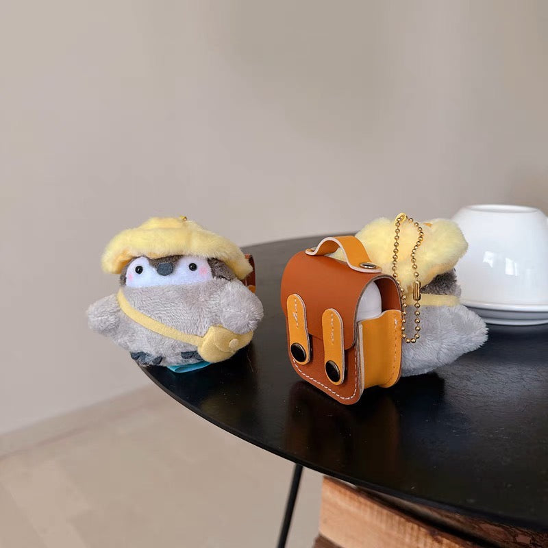 AirPodsケース かわいい ペンギン リュック付き AirPods Proケース