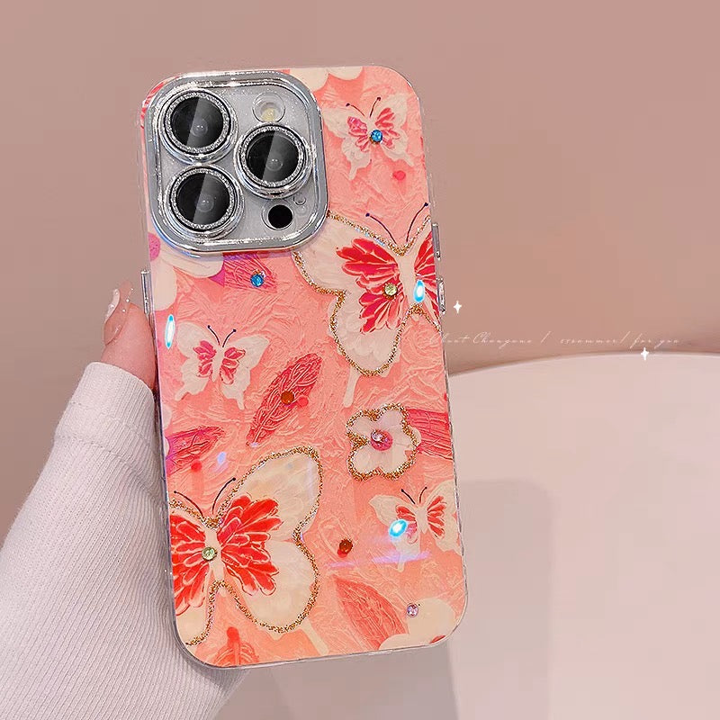iPhoneケース おしゃれ 蝶々 スマホケース