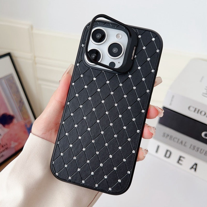 iPhoneケース おしゃれ キラキラ スタンド付き スマホケース