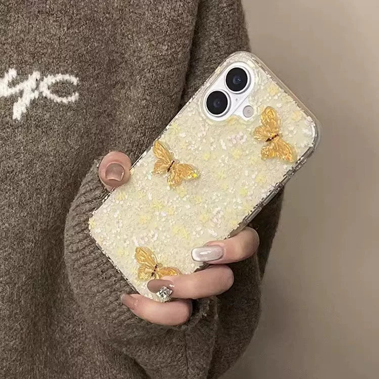 iPhoneケース おしゃれ 立体 蝶々 スマホケース