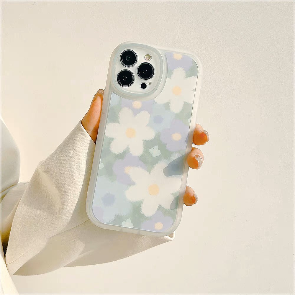 iPhoneケース おしゃれ カラフル フラワー 持ち手付き スマホケース