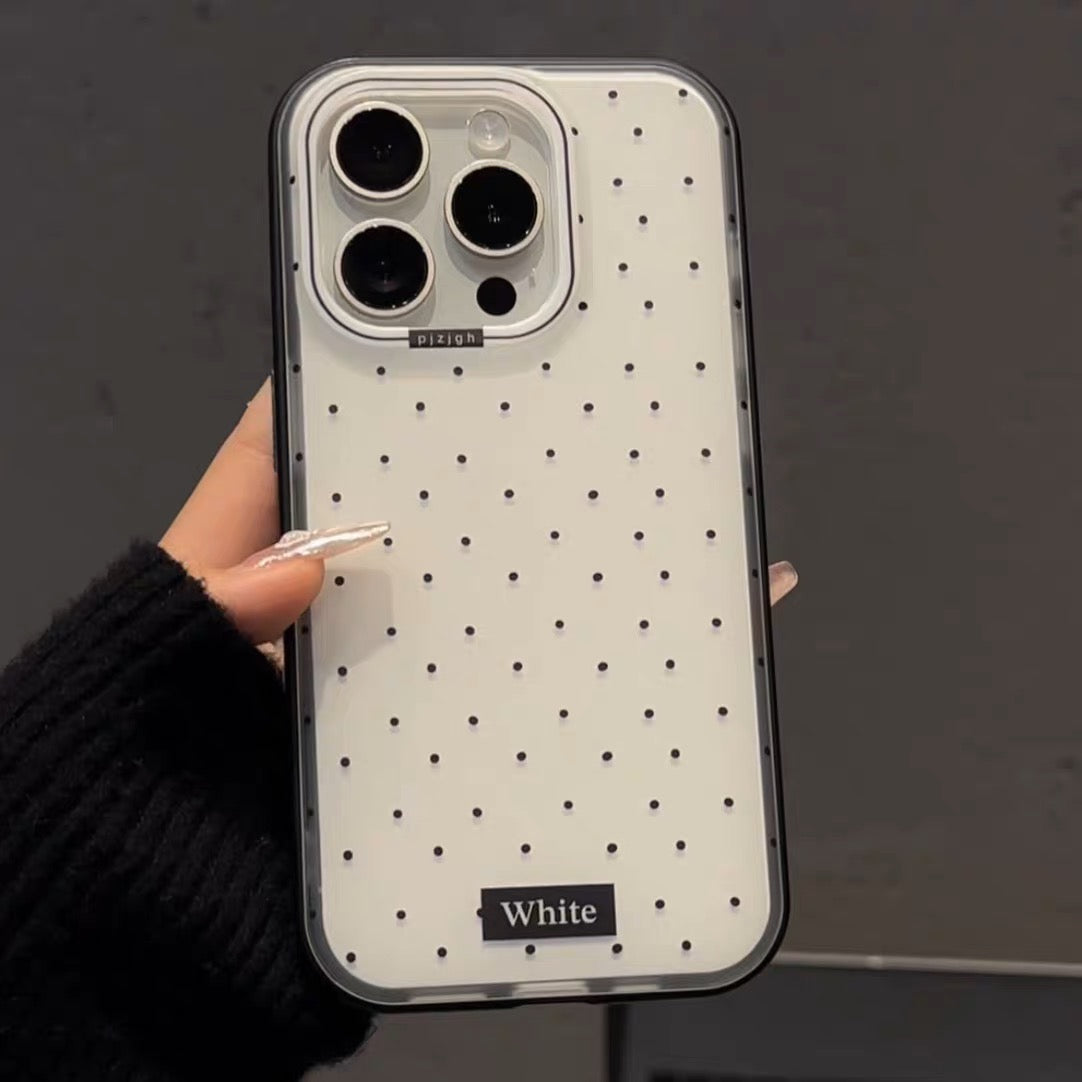 iPhoneケース おしゃれ ブラック×ホワイト スマホケース