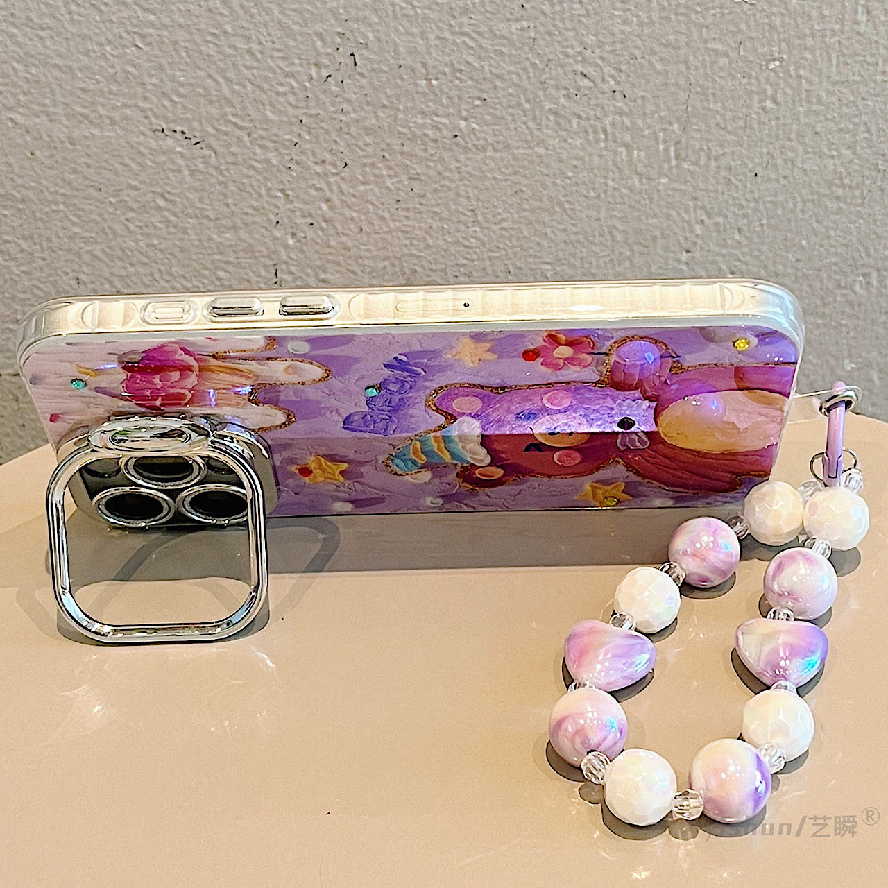 iPhoneケース かわいい アニマル スタンド付き スマホケース