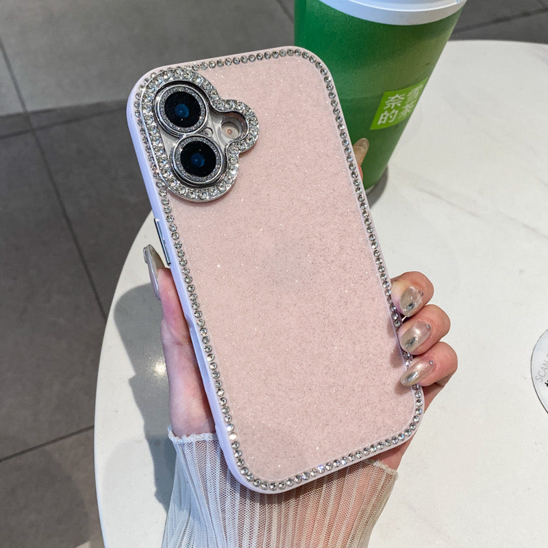 iPhoneケース おしゃれ キラキラ ダイヤモンド 単色 スマホケース