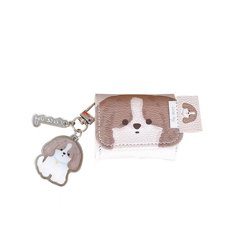 AirPodsケース かわいい 犬 ストラップ付き AirPods Proケース
