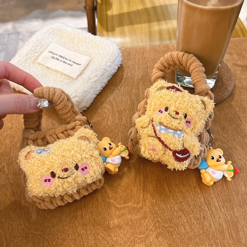 AirPodsケース かわいい 熊 ぬいぐるみ AirPods Proケース